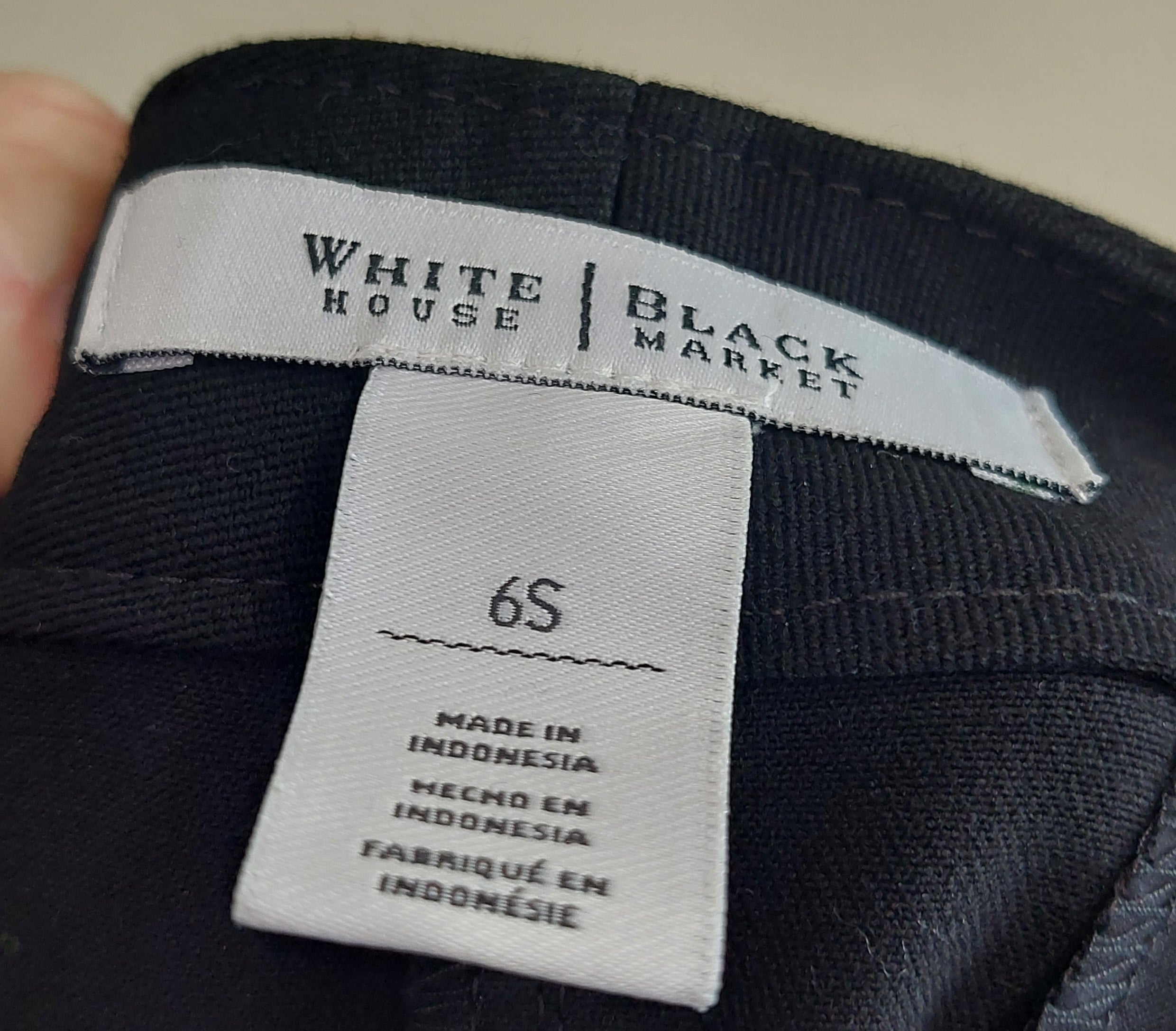 3 37 White House Black Market 6S Dress Pants Black Straight Leg Career Pants Classic Wardrobe Staple