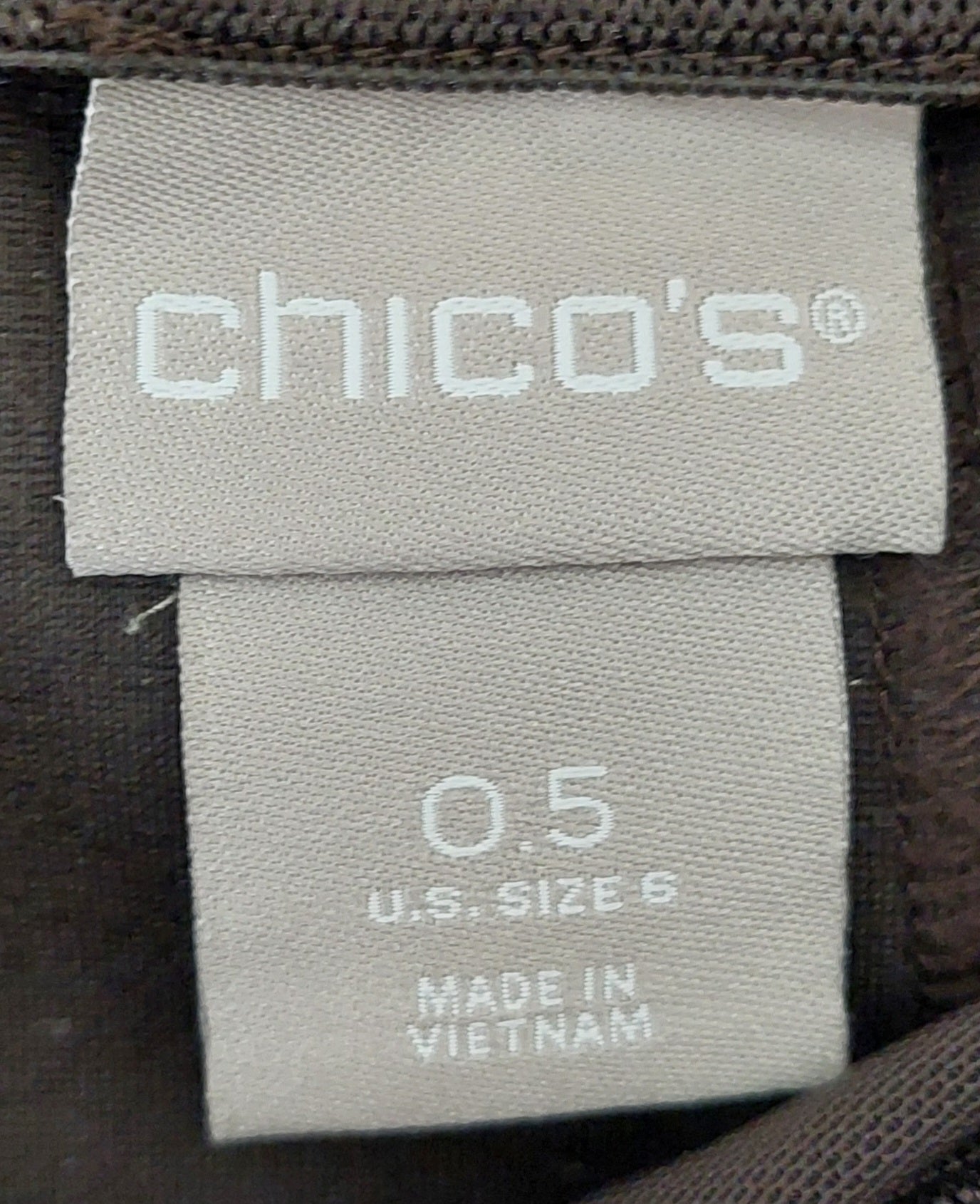 7 42 Chicos Size 0.5 Brown Slim Leg Pants