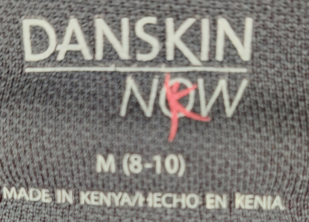 8-42 Danskin Now Size M Coral Racerback Athletic Tank Built In Bra Mesh Back