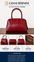 1 49 Giani Bernini Ox Blood Leather Purse