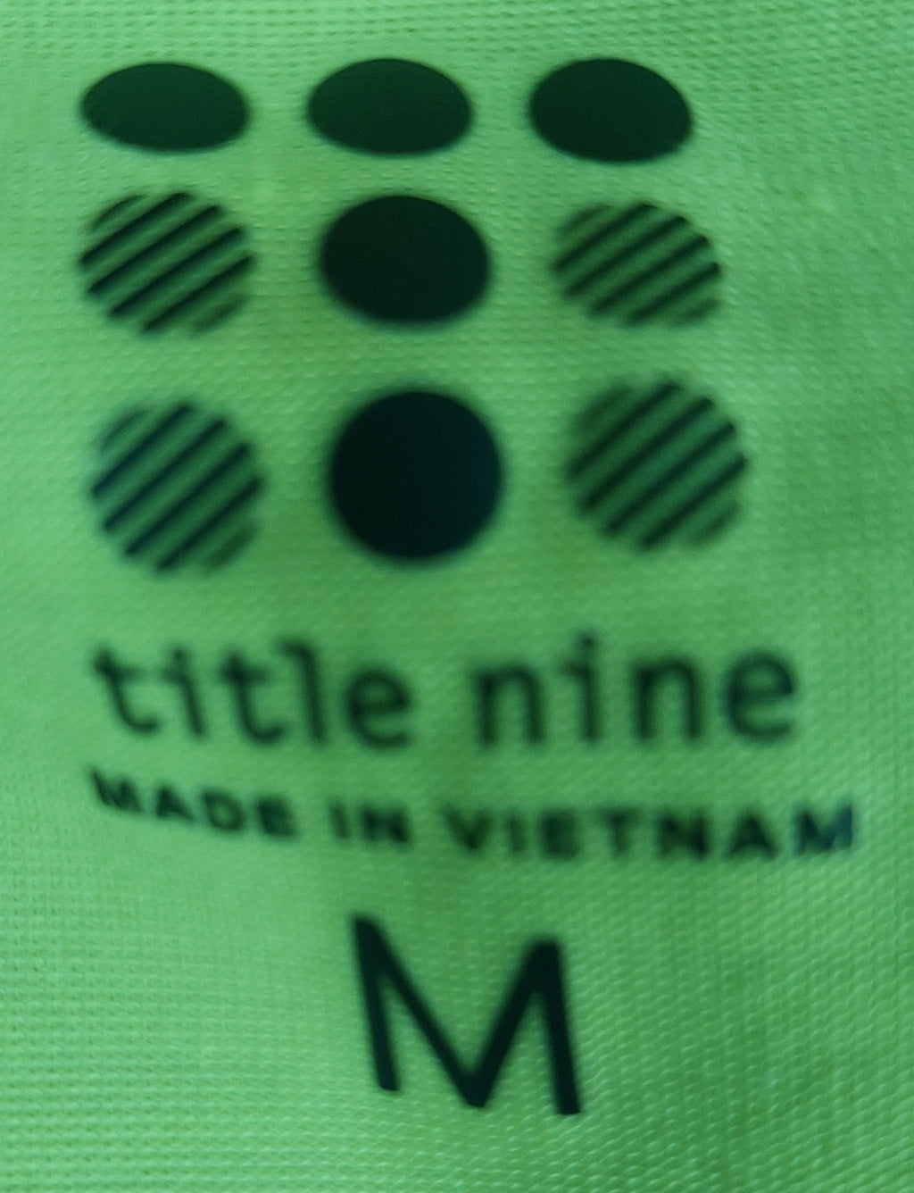 8-43 Title Nine Size M Lime Green Cowl Neck Sleeveless Tank Top Stretch