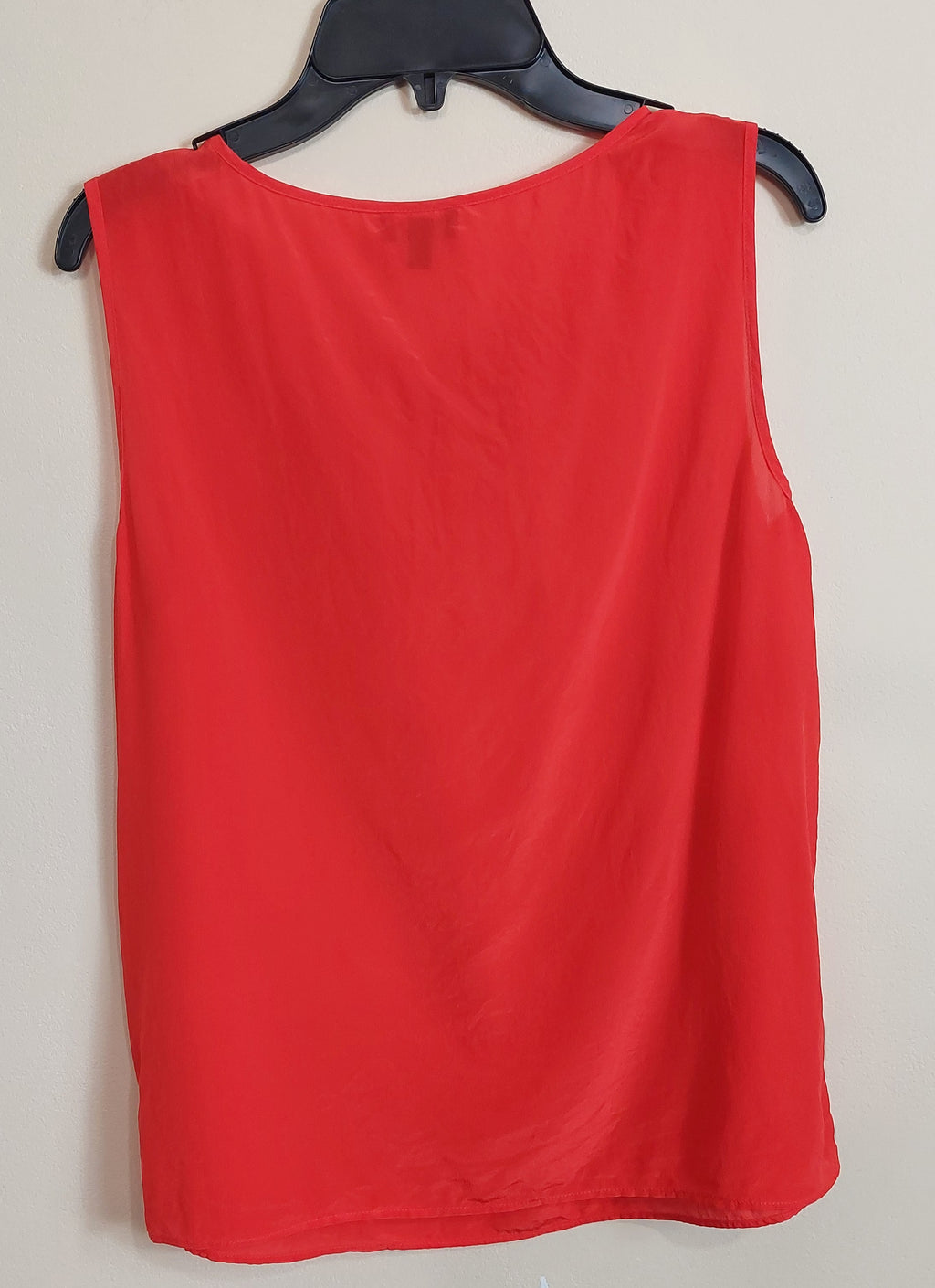 3 05 Talbots Size 6P Womens Tank Coral Pink Sleeveless Gathered Neckline