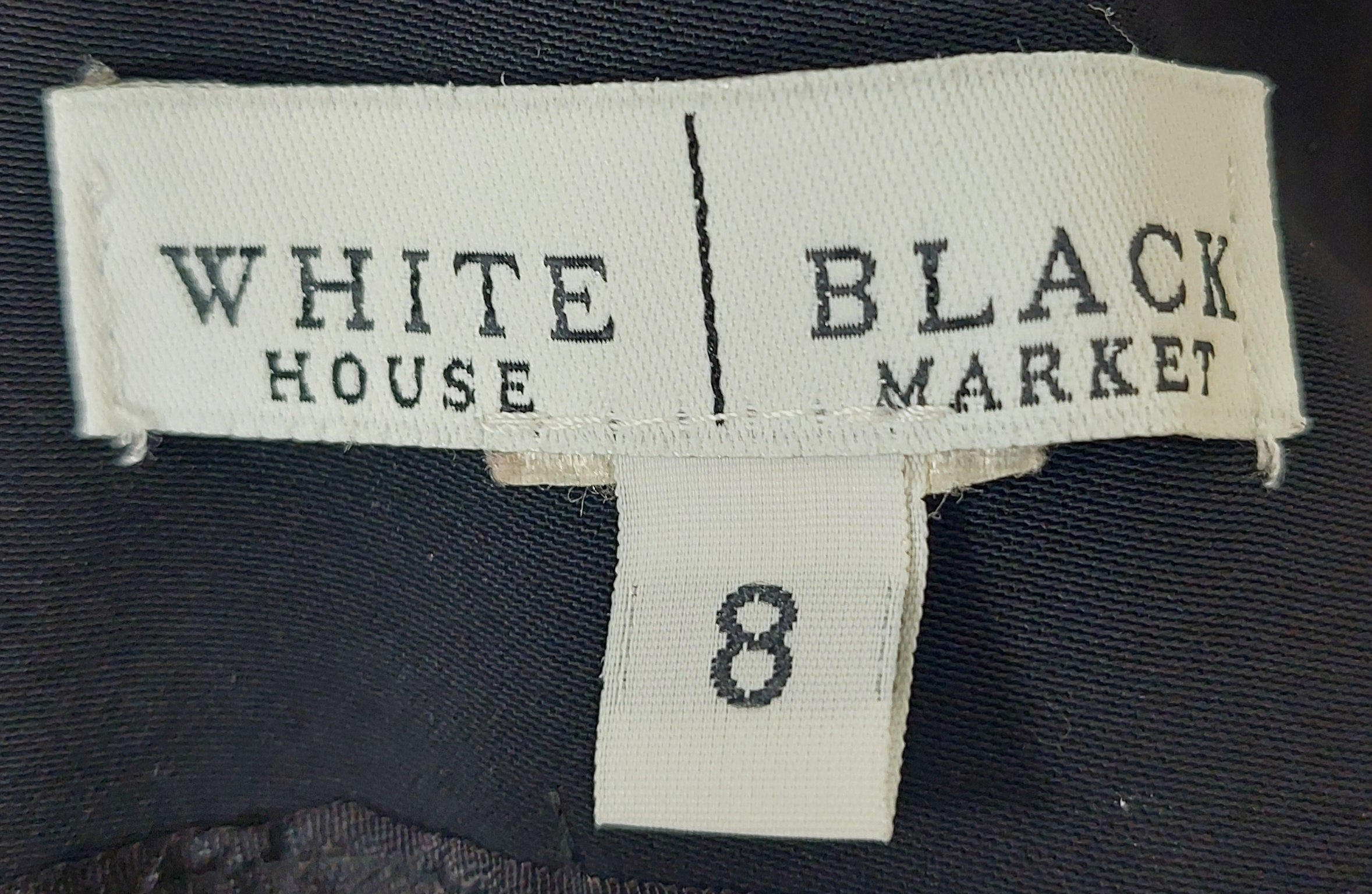 6 46 White House Black Market Size 8 Sheer Leg Black Dress Pants