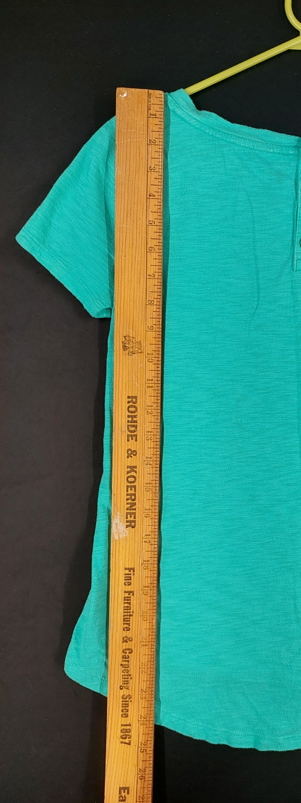 9-46 Talbots XS Women’s Teal Short Sleeve Slub Knit Cotton Modal Top