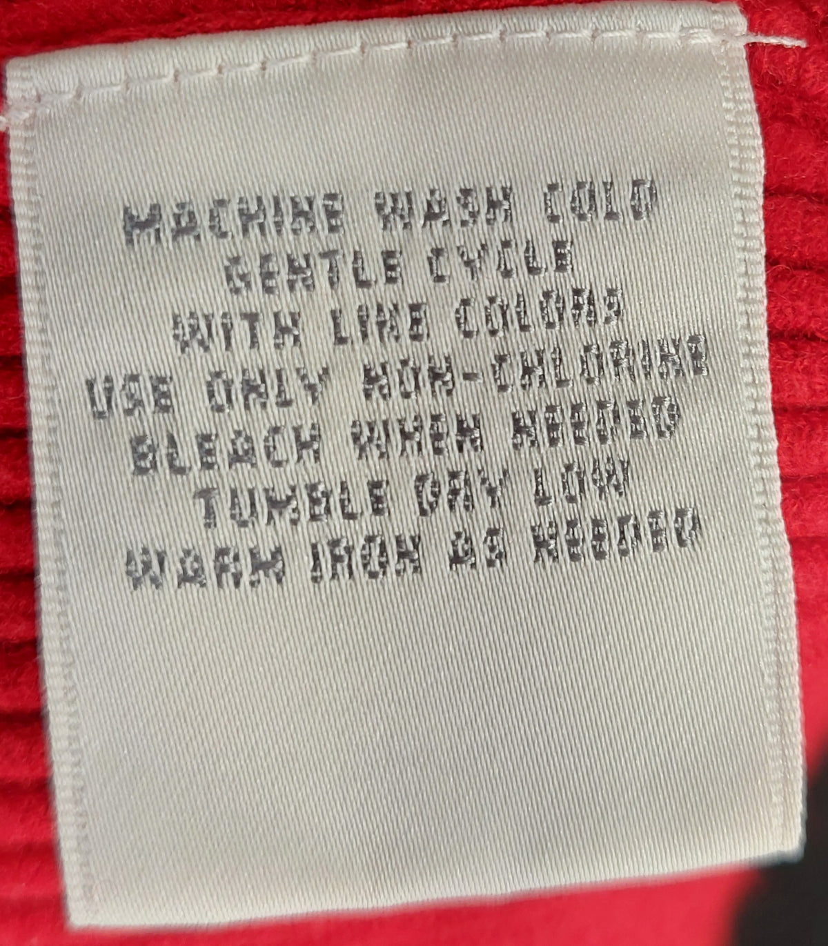 9-47 Worthington Medium Red Cowl Neck Long Sleeve Sweater Rayon Blend