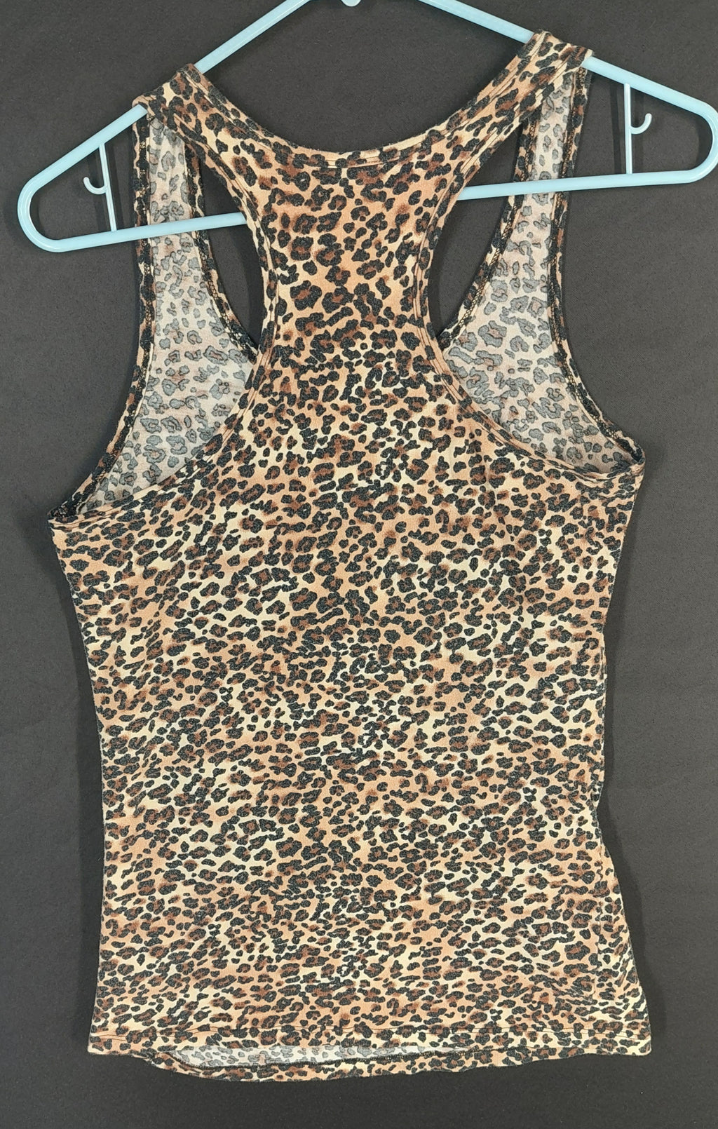 8-48 Heart & Hips XL Leopard Print Racerback Tank Top Animal Print Sleeveless