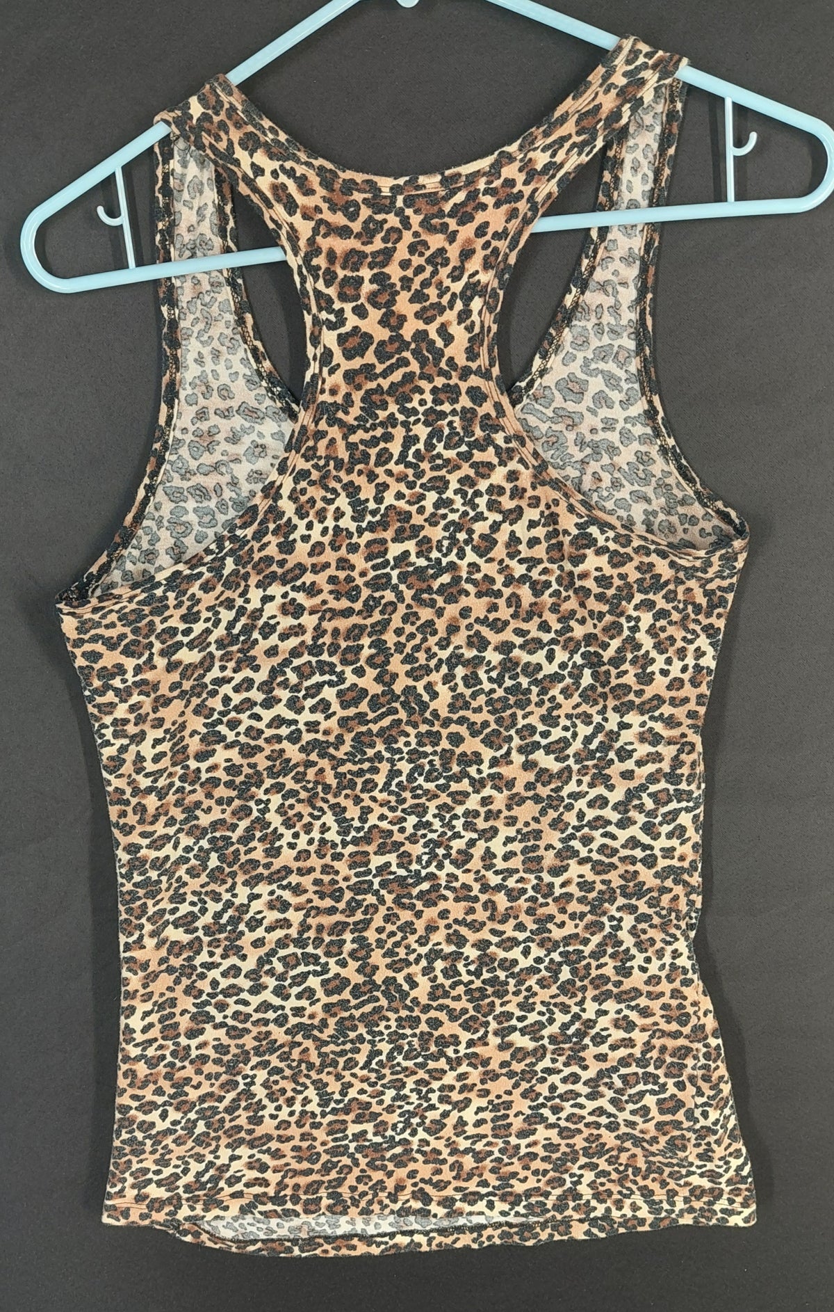 8-48 Heart & Hips XL Leopard Print Racerback Tank Top Animal Print Sleeveless