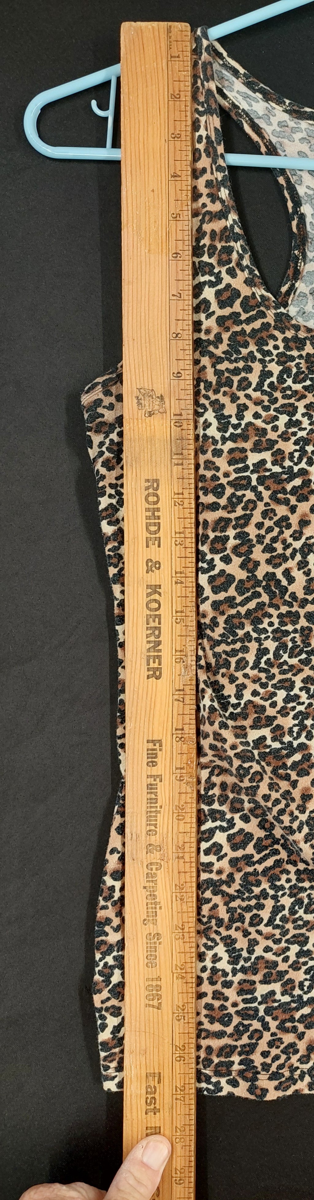 8-48 Heart & Hips XL Leopard Print Racerback Tank Top Animal Print Sleeveless