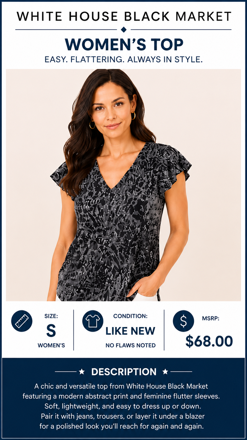 2 23 White House Black Market Charcoal Size Small
