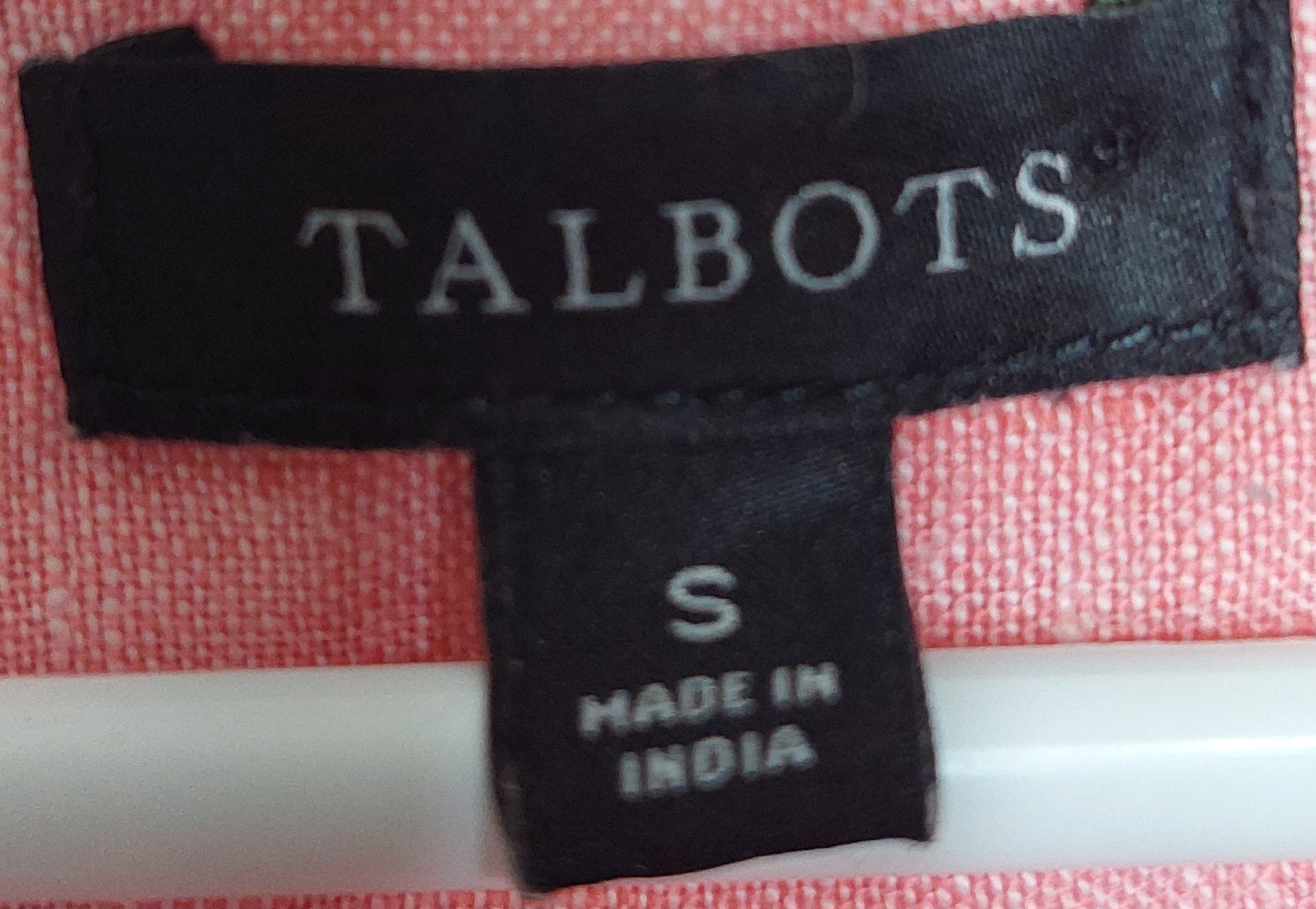 6 50 Talbots Size S Pink Linen Sleeveless V Neck Tank Top