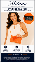 1 39 Milano Clutch Bag Orange