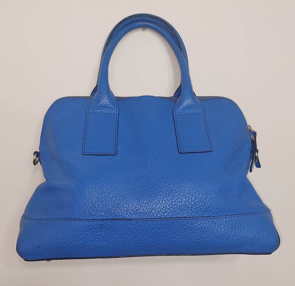 4 45 Kate Spade Blue Leather Satchel Purse