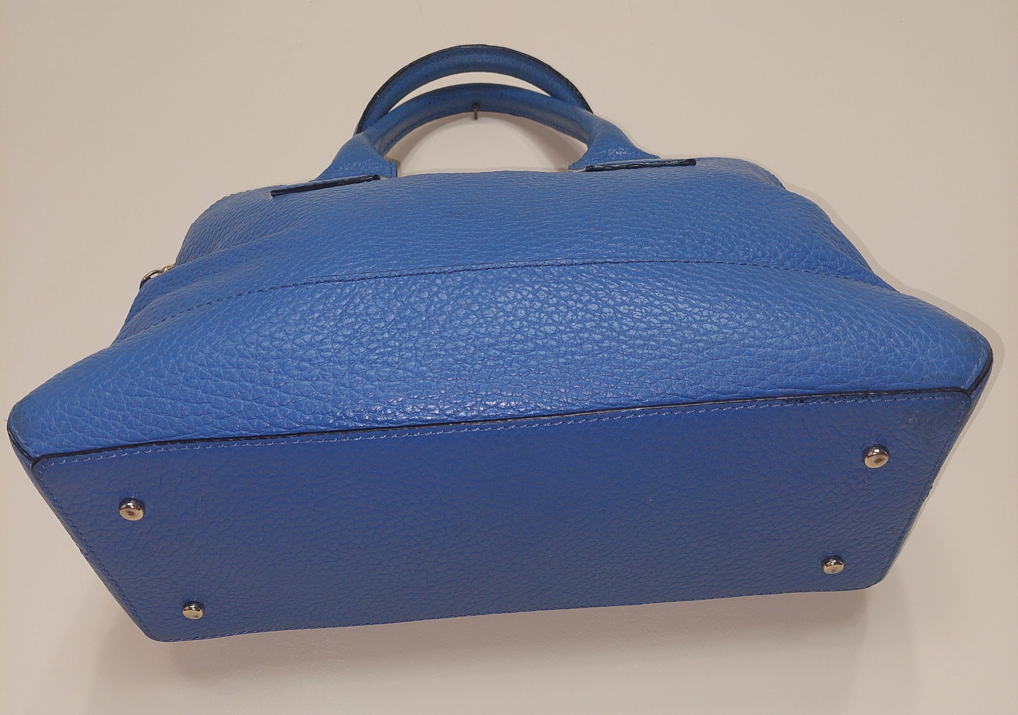 4 45 Kate Spade Blue Leather Satchel Purse