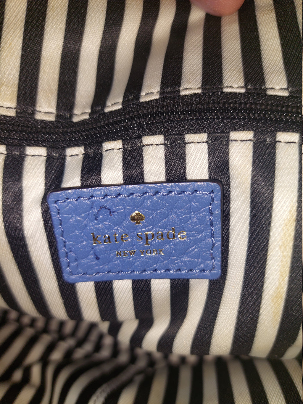 4 45 Kate Spade Blue Leather Satchel Purse