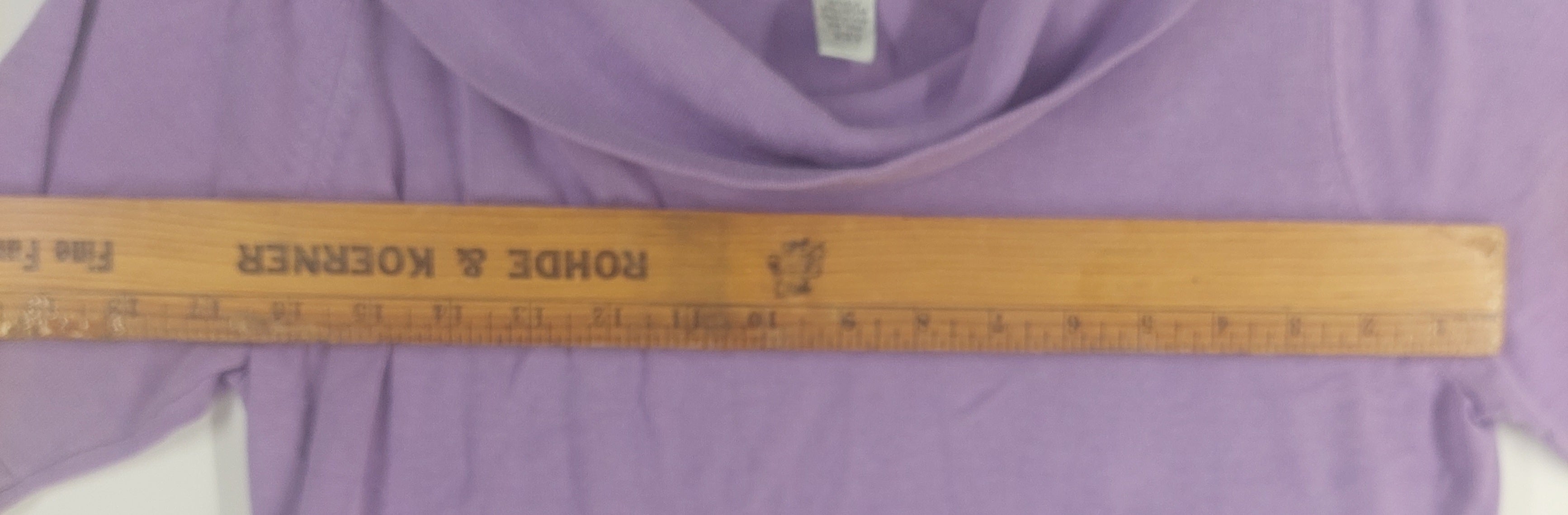 9-05 Chico's Size Large Purple Cowl Neck Short Sleeve Silk Blend Knit Top
