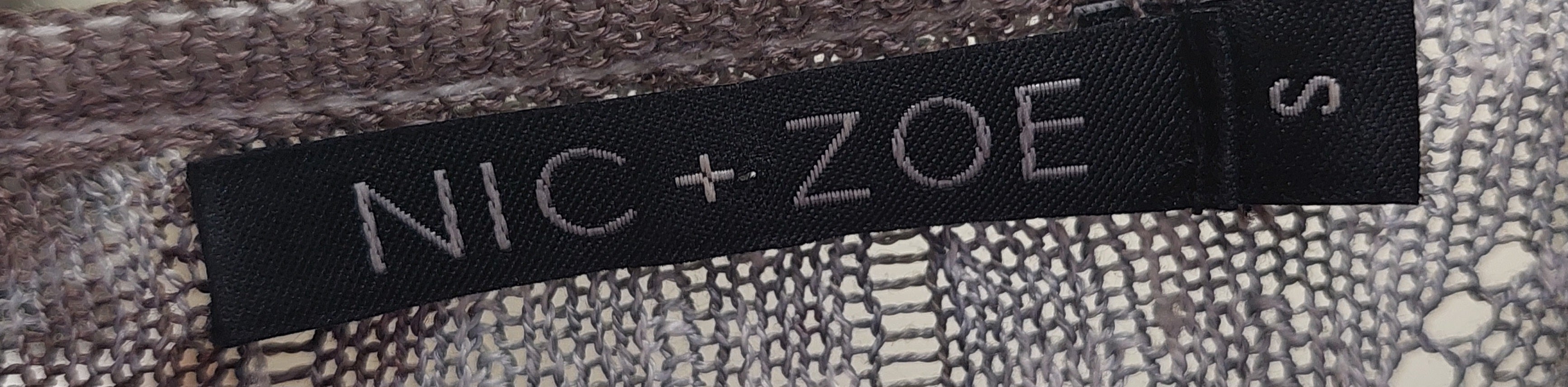 2 40 Top By Nic+Zoe Abstract print neutral color Size S
