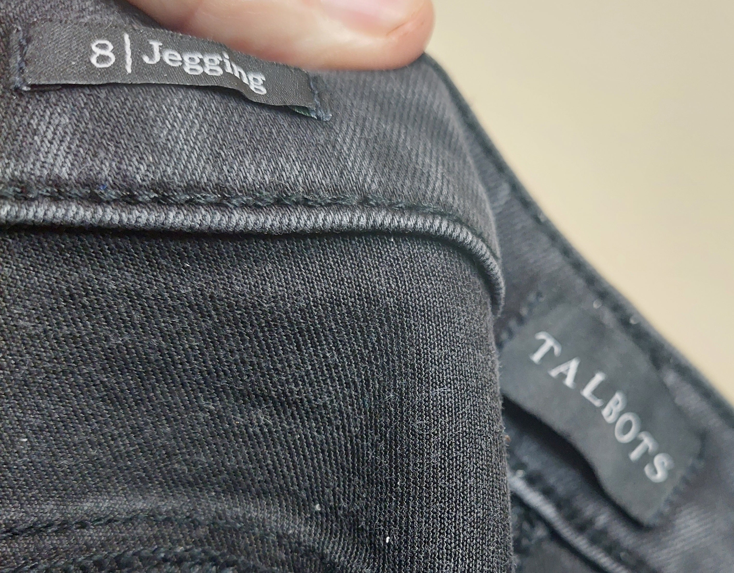 4 30 Talbots Size 8 Black Jeggings