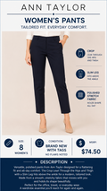 2 31 Pants by Ann Taylor (New) Navy Size 8